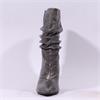 Una Healy Sensitivity Ruffled Mid Boot - Grey Snake